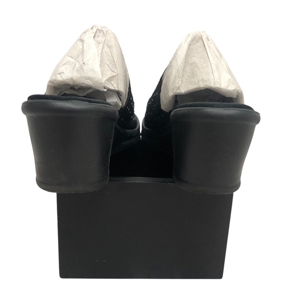 Skechers Memory Foam black wedge sandals with decorative uppers - Picture 5 of 10